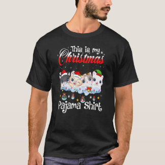 T-shirt C'Est Mon Noël Pajama Chat Noël