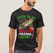 T-shirt C'Est Mon Noël Pajama Crappie Poisson Noël (Devant)