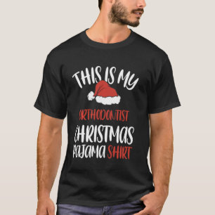 T-shirt C'est mon orthodontiste chapeau de Noël de pyjama