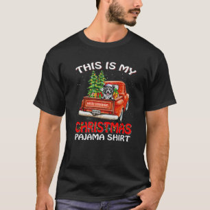 T-shirt C'Est Mon Pajama Akita Camion Rouge