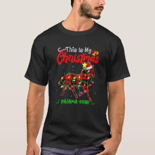 T-shirt C'Est Mon Pajama Buffalo Pajama Cheval De Noël Pla