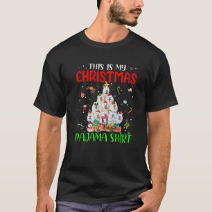 T-shirt C'Est Mon Pajama De Noël Arbre De Noël Esk América