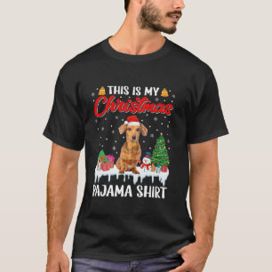 T-shirt C'Est Mon Pajama De Noël Dachshund Chien Sa