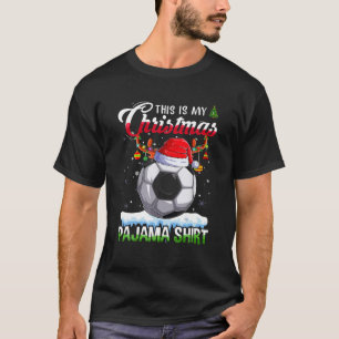 T-shirt C'Est Mon Pajama De Noël Drôle De Football Reind