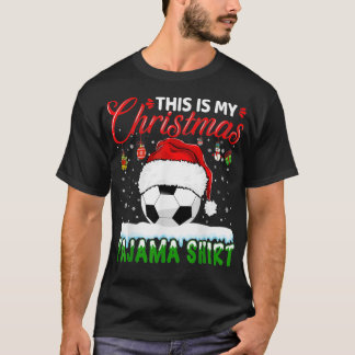 T-shirt C'Est Mon Pajama De Noël Football Drôle Christma