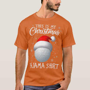 T-shirt C'Est Mon Pajama De Noël Golf Santa Hat Snow Pa