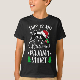 T-shirt C'Est Mon Pajama De Noël Jeu Vidéo Drôle Chris