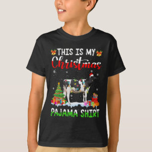 T-shirt C'Est Mon Pajama De Noël Louvain De Vache Laitière