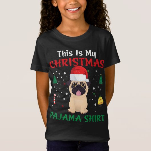 T-Shirt C'Est Mon Pajama De Noël Noël Noël Noël Noël Noël  (Devant)