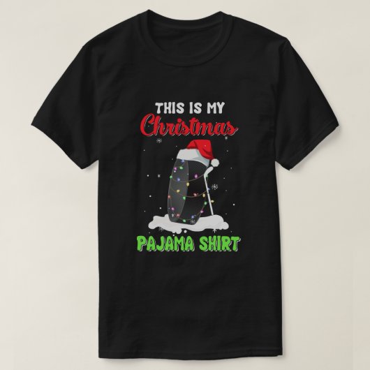 T-shirt C'Est Mon Pajama De Noël, Père Noël (Design devant)