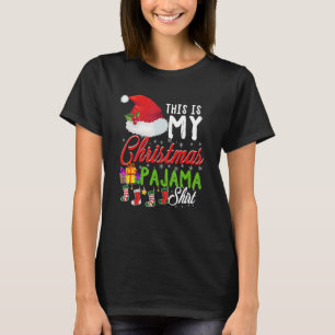 T-shirt C'Est Mon Pajama De Noël Santa Hat Holida