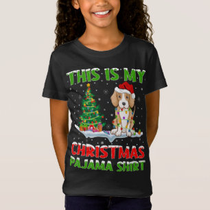 T-Shirt C'Est Mon Pajama Foxhound Dog Noël