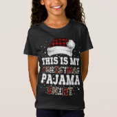 T-Shirt C'Est Mon Pajama Leopard Buffalo Plaid (Devant)