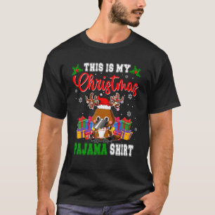 T-shirt C'Est Mon Pajama Père Noël Reindeer Platypu