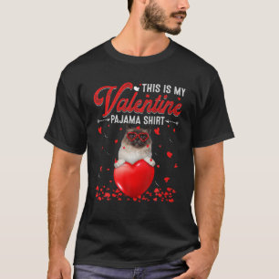 T-shirt C'Est Mon Pajama Saint Valentin Birman Cat