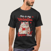 T-shirt C'Est Mon Pajama Valentin Chat Angora Turc (Devant)