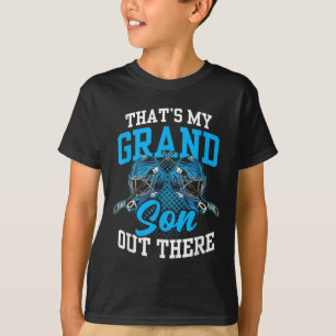 T-shirt C'est mon petit-fils là-bas Athlète de hockey sur
