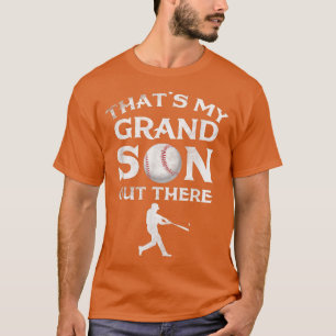T-shirt C'est mon petit-fils là-bas Baseball Papa Tee Mi