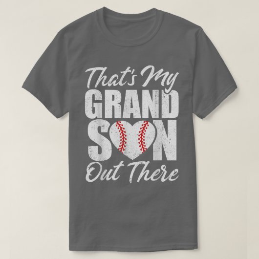 T-shirt C'Est Mon Petit-Fils Là-Bas De Baseball Grand Gran (Design devant)