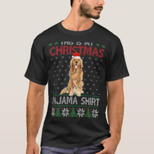 T-shirt C'Est Mon Pijama De Noël Golden Retriever Lig
