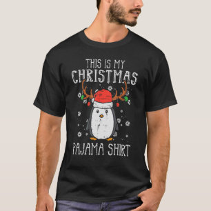 T-shirt C'Est Mon Pingouin De Noël Les Hommes Femmes Enfan