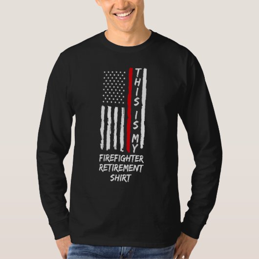 T-shirt C'Est Mon Pompier Retraite Incendie (Devant)