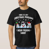 T-shirt C'Est Mon Poojama De Noël Drôle Poop (Devant)