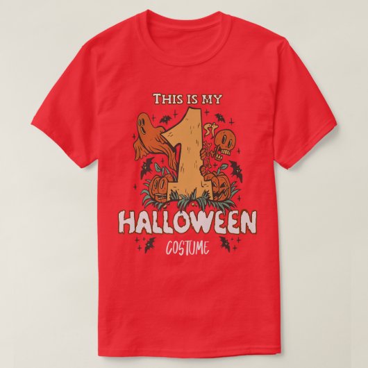 T-shirt C'Est Mon Premier Costume D'Halloween 275 (Design devant)