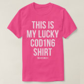 T-shirt C'est mon programmeur de programmation Lucky Codin (Design devant)