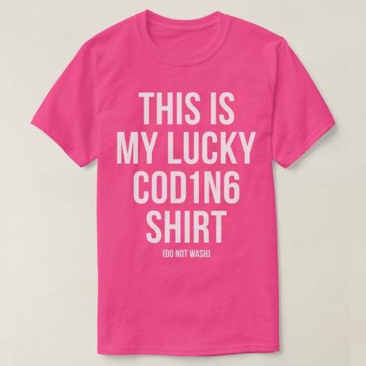 T-shirt C'est mon programmeur de programmation Lucky Codin (Design devant)