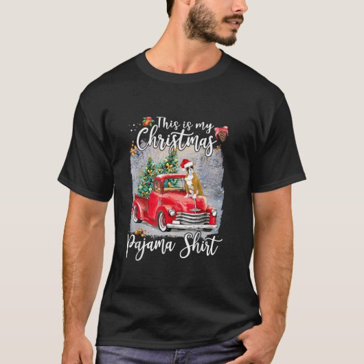 T-shirt C'Est Mon Pyjama Chemise Chien Xmas L (Devant)