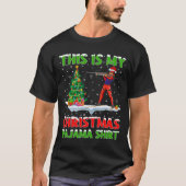 T-shirt C'Est Mon Pyjama Chemise De Noël Biathlon Noël (Devant)