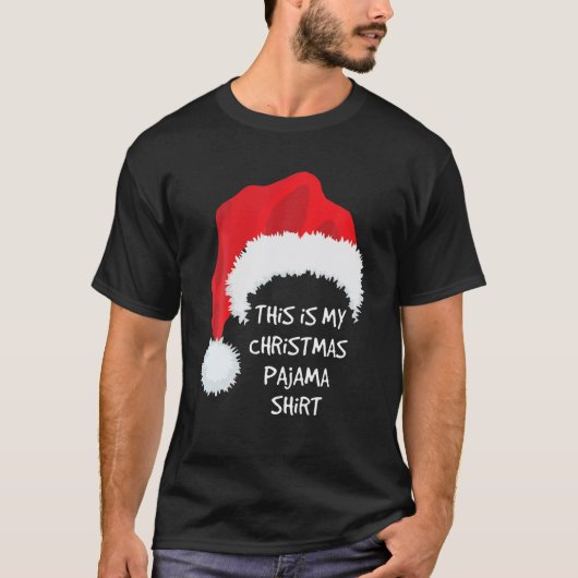 T-shirt C'est mon pyjama de Noël (Devant)