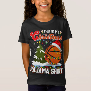 T-Shirt C'est mon Pyjama de Noël Basketball Noël L
