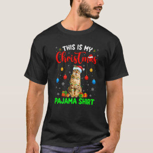 T-shirt C'est Mon Pyjama De Noël Bengal Chat Arbre De Noël