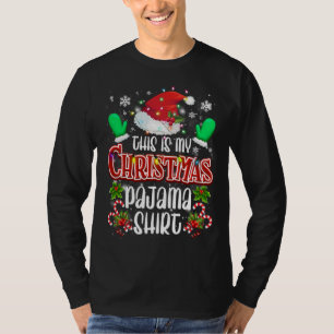 T-shirt C'est mon pyjama de Noël Casquette Père Noël Fam
