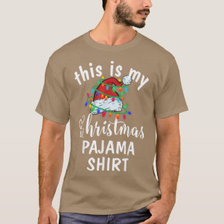 T-shirt C'Est Mon Pyjama De Noël Chemise De Noël Lumières 