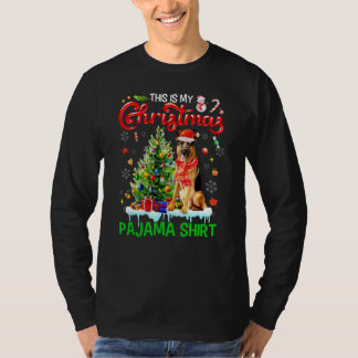 T-shirt C'est mon pyjama de Noël Chien de berger allemand