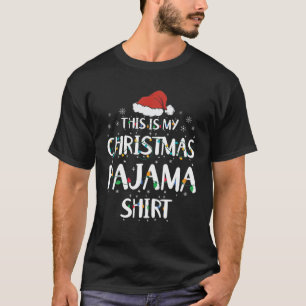 T-shirt C'Est Mon Pyjama De Noël Drôle Santa Chapa Xmas L