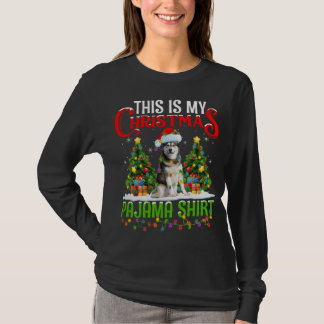T-shirt C'Est Mon Pyjama De Noël Malamute D'Alaska Chris