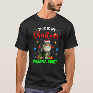 T-shirt C'Est Mon Pyjama De Noël Norwegian Forest Cat X