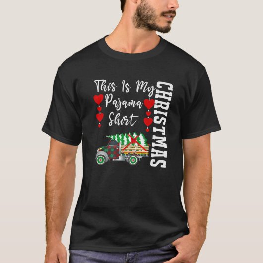 T-shirt C'Est Mon Pyjama De Noël Parfait PJ P De Noël (Devant)