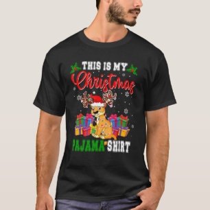 T-shirt C'Est Mon Pyjama De Noël Père Noël Reindeer Cougar