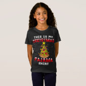 T-Shirt C'est mon pyjama de Noël Pizza Xmas drôle (Devant entier)