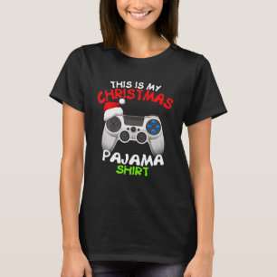 T-shirt C'Est Mon Pyjama de Noël Santa Hat Vidéo de Noël