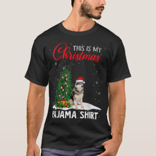 T-shirt C'Est Mon Pyjama De Noël Sibérien Husky Xmas Do