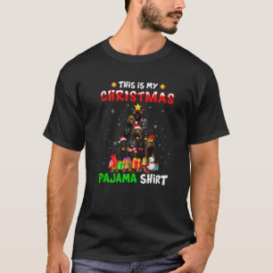 T-shirt C'Est Mon Pyjama De Noël Terre-Neuve Chien Noël