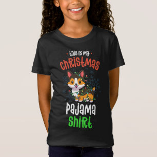 T-Shirt C'Est Mon Pyjama De Noël Tricolor Corgi Pjs Xma