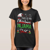 T-shirt C'Est Mon Pyjama X mas Light Père Noël Flam (Devant)