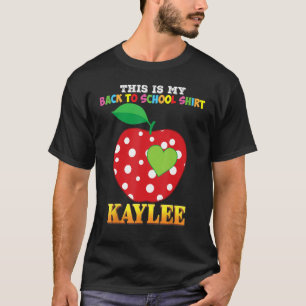T-shirt C'est mon retour à l'école Kaylee fille amour prem